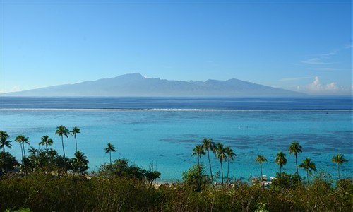 vue sur tahiti de moorea